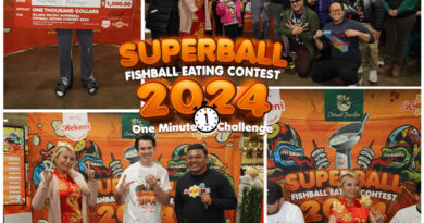 Superball Fever Strikes California: Fishballs Fly at Epic Eating Contest!